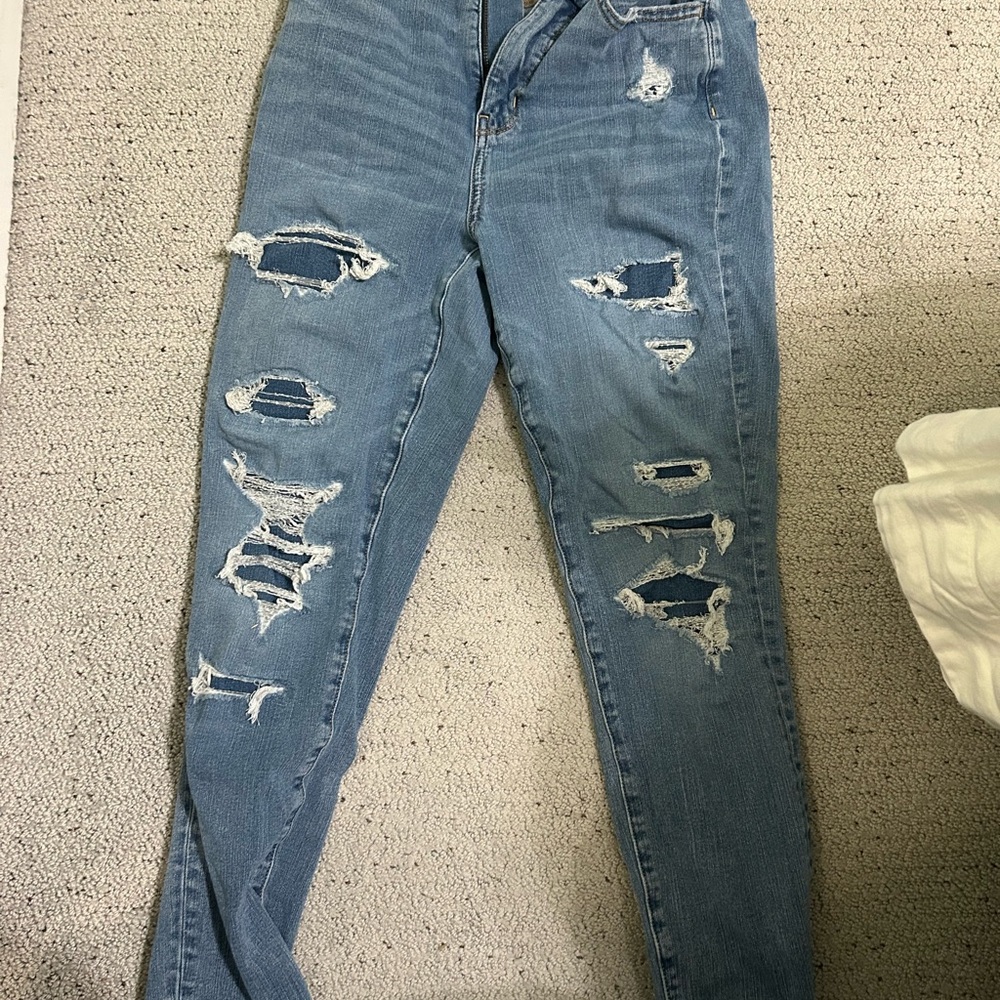 American Eagle skinny jeans, size 4, blue